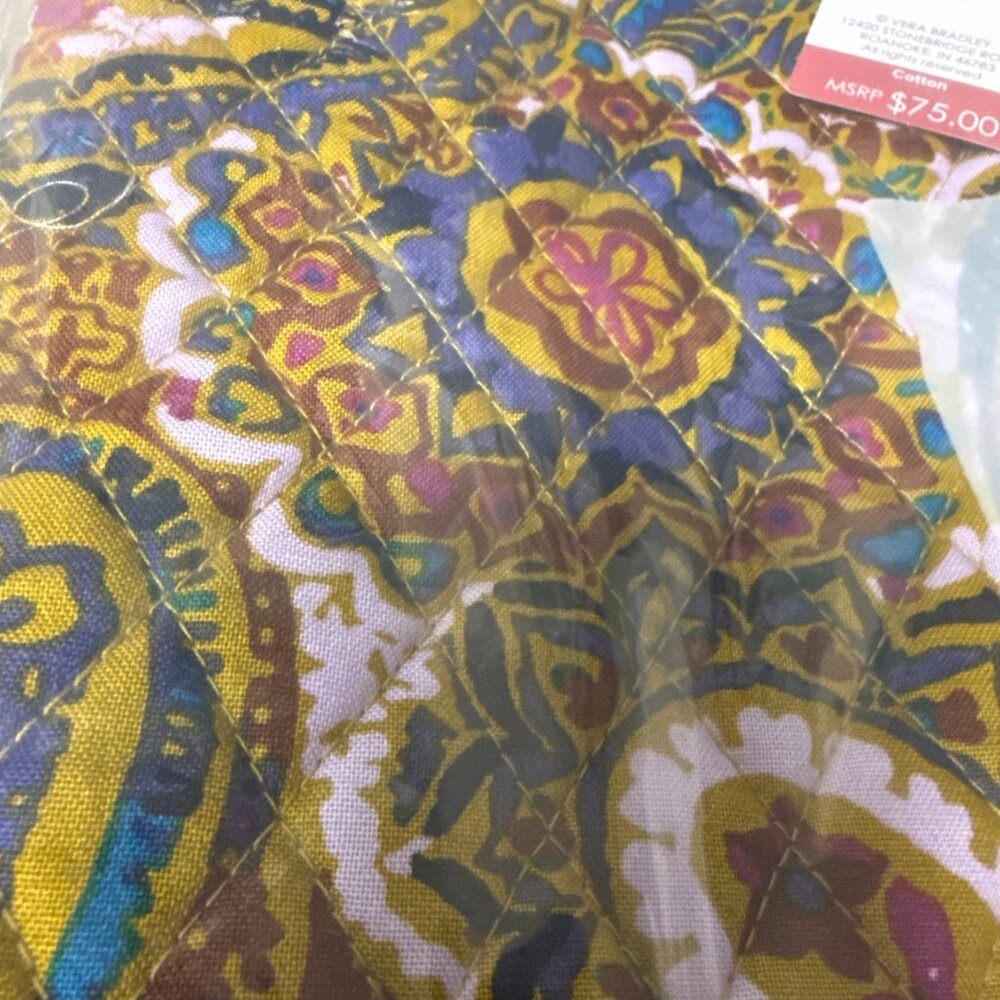 Vera Bradley Essential Grand Tote Buta Spray Paisley NWT - Picture 5 of 9